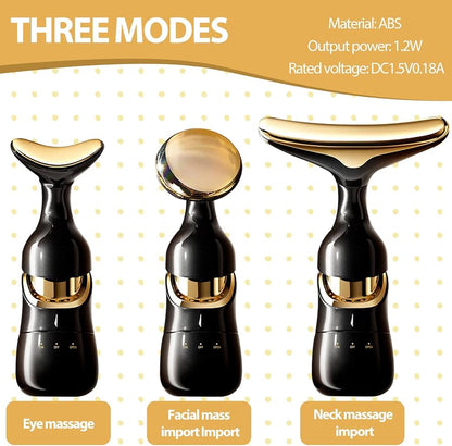 VioraBeauty Massaggiatore Viso, Collo & Contorno Occhi